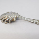 George IV Sterling Silver Leaf Bowl Caddy Spoon Antique 1826 Birmingham