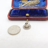 Sterling Silver Pilgrim's Hat Charm Pendant Vintage c1970