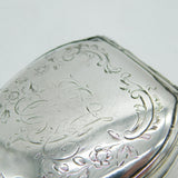 George I Sterling Silver Mounted Cowrie Shell Snuff Box Antique c1720s