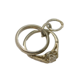 Sterling Silver Wedding & Engagement Rings Charm Pendant Vintage c1970