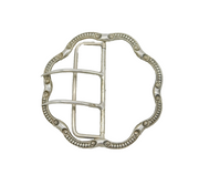 Victorian Sterling Silver Floral Belt Buckle Antique 1900 Chester