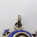 Studio Jewellery Sterling Silver Aries Zodiac Cast Pendant Vintage c1970