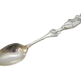 Art Deco Sterling Silver Golfing Interest Teaspoon Antique 1911 Birmingham
