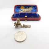Sterling Silver Mother Hubbard Boot Charm Pendant Vintage c1970