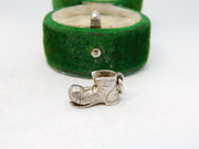 Sterling Silver Old Shoe Charm Pendant Vintage c1970