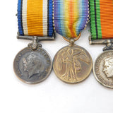 WWI & WWII Miniature Medal Dress Group Antique