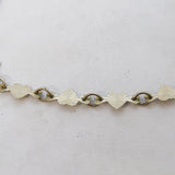 Sterling Silver Textured Heart Shaped Panel Bracelet Vintage c1970