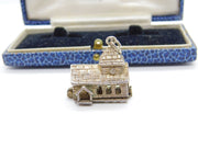 Sterling Silver Nuvo Openable Church on a Wedding Day Charm Vintage c1970