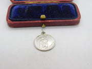 Sterling Silver St Christopher Charm Pendant Vintage c1970