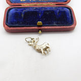 Sterling Silver Stag Deer Charm Pendant Vintage c1970