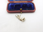 Sterling Silver Stag Deer Charm Pendant Vintage c1970