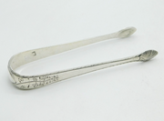 Channel Islands Georgian Sterling Silver Sugar Tongs Antique c1820