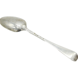 George III Sterling Silver Shell-Back Tablespoon Antique 1762 London