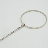 Victorian Silver Plated Sewing Wool Spoon Bangle Bracelet Antique c1880