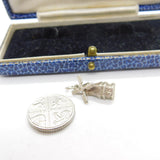 Sterling Silver Dutch Windmill Charm Pendant Vintage c1970