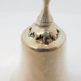 Italian Sterling Silver Floral Pattern Small Dinner Bell Vintage c1980s