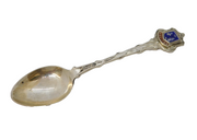 Sterling Silver & Enamel Honiton Souvenir Spoon Vintage 1972 Birmingham