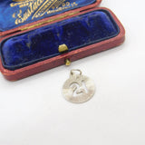 Sterling Silver Birthday 21st Medallion Charm Pendant Vintage c1970