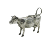 19th Century Dutch Sterling Silver Cow Creamer Jug Antique c1890s