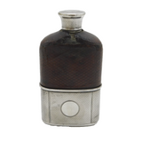 Victorian Asprey & Co Sterling Silver Mounted Hip Flask Antique 1876 London