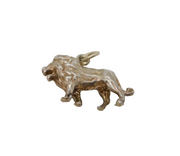 Sterling Silver Lion Form Leo Horoscope Symbol Charm Pendant Vintage c1970s