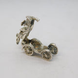 Sterling Silver Opening Motor Car Charm Pendant Vintage c1970s