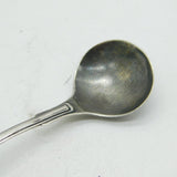 George III Sterling Silver Crested Mustard Spoon Antique 1797 Birmingham