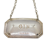 Sterling Silver Gin Decanter Label Vintage 2002 Birmingham