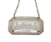 Sterling Silver Gin Decanter Label Vintage 2002 Birmingham