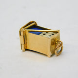 9ct Yellow Gold 'Lucky Dice' Charm Pendant Vintage 1960 London