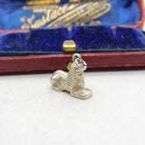 Sterling Silver Sphinx of Egypt Charm Pendant Vintage c1970