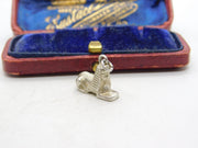Sterling Silver Sphinx of Egypt Charm Pendant Vintage c1970