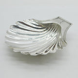 George III Sterling Silver Crested Shell Form Butter Dish Antique 1789 London