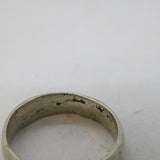 Georgian Sterling Silver Monogram Initials Sweetheart Band Ring Antique c1820s