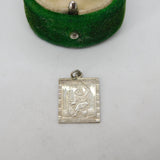 Sterling Silver St Christopher Travel Charm Pendant Vintage c1970