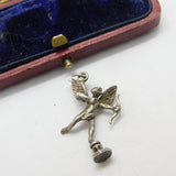 Sterling Silver Eros the Archer Statue Charm Pendant Vintage c1970
