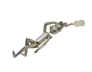 Unoaerre Italian Sterling Silver Large Articulated Dancer Pendant Vintage
