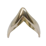 Sterling Silver Zigzag Dress Ring Vintage c1970 Size S