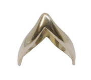 Sterling Silver Zigzag Dress Ring Vintage c1970 Size S