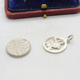 Sterling Silver Sagittarius the Archer Charm Pendant Vintage c1970