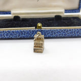 Sterling Silver Traditional Cash Register Charm Pendant Vintage c1970