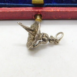 Sterling Silver Ballerina Charm Pendant Vintage c1970