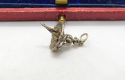Sterling Silver Ballerina Charm Pendant Vintage c1970