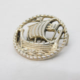 Shipton & Co. Sterling Silver Celtic Ship Brooch Antique 1948 Chester
