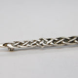 Scottish Sterling Silver Citrine Set Dirk Brooch Vintage 1980 Edinburgh