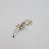 Sterling Silver Marquise CZ Stick Drop Pendant Contemporary c2000s