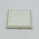 Sterling Silver White-Gold Enamel Fleur-de-Lis Cigarette Case Antique Birmingham