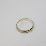 Sterling Silver Plain Band Wedding Ring Vintage c1970 Size Q 1/2