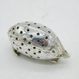Sterling Silver Novelty Hedgehog Form Pin Cushion Vintage Birmingham