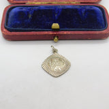 Sterling Silver St Christopher Charm Pendant Vintage c1970